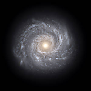 Spiral Galaxy Milky Way In Outer Space Wallpaper
