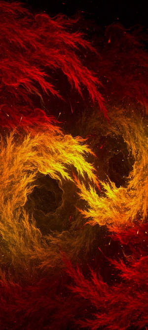 Spiraling Flames Redmi Note 10 Wallpaper