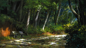 Spirited Away Forest Landscape Wallpaper