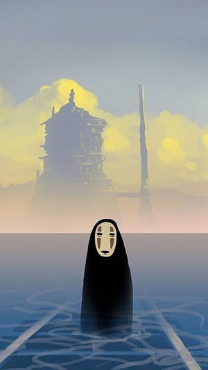 Spirited Away No Face At Sea Wallpaper
