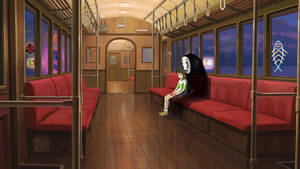 Spirited Away No Face Chihiro Train Wallpaper