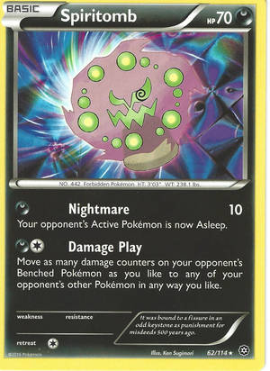 Spiritomb Trading Card - A Rare Collection Wallpaper