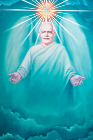 Spiritual Leader Illumination Art Wallpaper