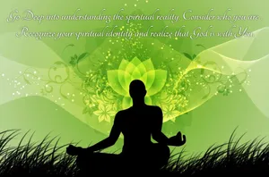 Spiritual Meditation In Nature Wallpaper