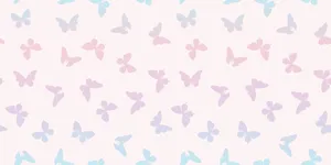 Splendid Pastel Butterflies Pattern Design Wallpaper
