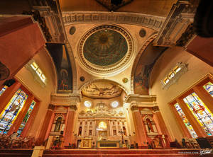 Splendid View Of The Binondo Church In Manila Wallpaper