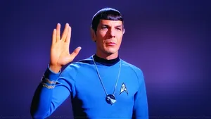 Spock In Blue Sweatshirt Wallpaper