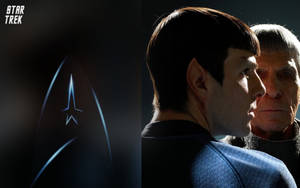 Spock Old And Young Version Wallpaper