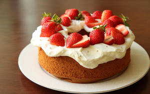 Sponge Cake Desserts Wallpaper