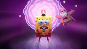 Spongebob Cool Singing Concert Rockstar Wallpaper