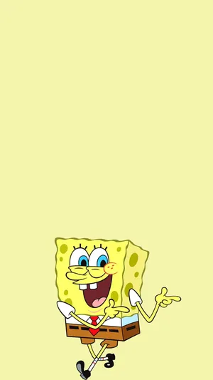 Spongebob Squarepants Plain Yellow Phone Wallpaper