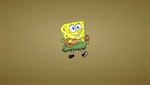Spongebob With Ukulele Wallpaper
