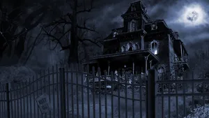 Spooky Abandoned Mansion Desktop Wallpaper