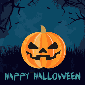 Spooky Halloween Night At A Haunted House Wallpaper