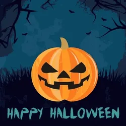 Spooky Halloween Night At A Haunted House Wallpaper