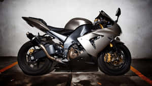 Sport Motorcyclein Garage Wallpaper