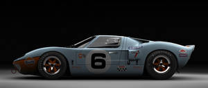 Sports Car Ford Gt40 Side View Wallpaper