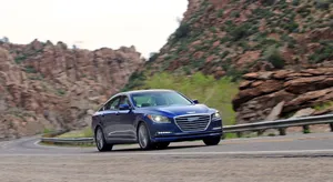 Sporty Blue Genesis G80 Wallpaper