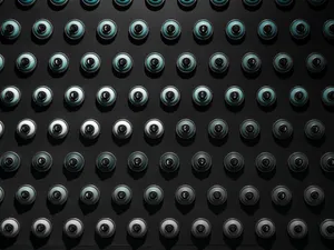 Spray Paint Cans Top View Pattern Wallpaper