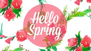Spring Desktop Greeting Poster Wallpaper