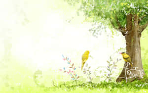 Springtime Serenade Wallpaper Wallpaper
