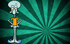 Squidward Tentacles Grumpy Look Wallpaper