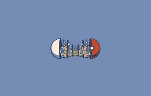 Squirtle, Wartortle, And Blastoise Inside A Pokéball Wallpaper