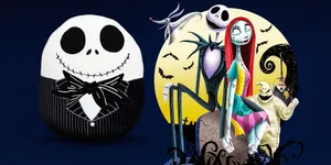 Squishmallows Jack Skellington In Blue Wallpaper