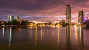 Sri Lanka Beira Lake Sunset Wallpaper