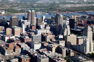 St Louis Aerial Photo Wallpaper