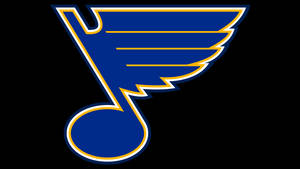 St Louis Blues Logo In White Wallpaper