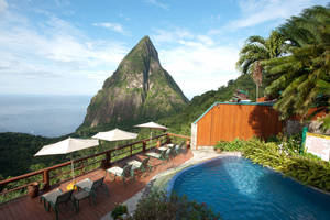 St Lucia Ladera Resort Wallpaper