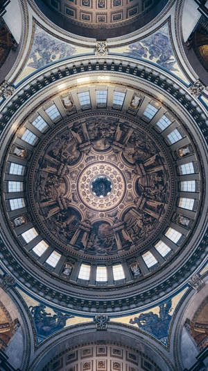 St Paul Cathedral Dome Overhead Wallpaper