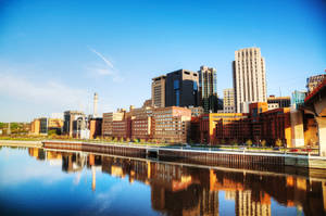 St Paul Riverfront Buildings Wallpaper