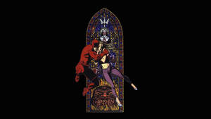 Stained Glass Daredevil Hero Wallpaper