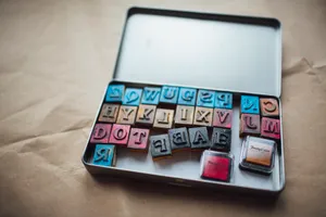 Stamp Metal Font Letters Wallpaper