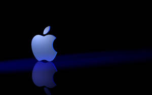 Standing Apple 3d Logo Macos Wallpaper