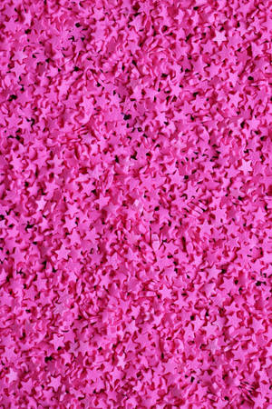 Star Cutout Shapes Hot Pink Aesthetic Wallpaper