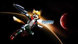 Star Fox Assault Fox Mccloud Holding Gun Wallpaper