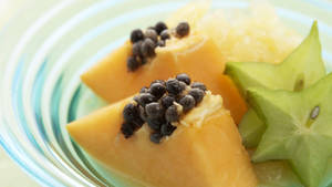 Star Fruit And Papaya Wallpaper