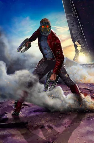 Star Lord Smoke Wallpaper