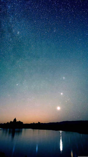 Star-pierced Beautiful Sky Wallpaper