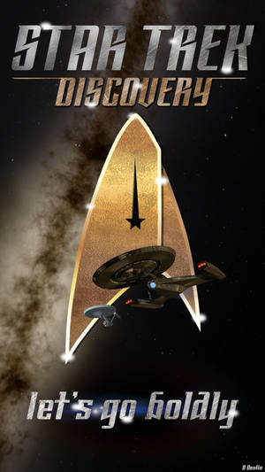 Star Trek Iphone Let's Go Boldly Wallpaper