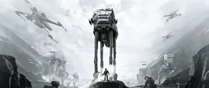 Star Wars 2560 X 1080 Black White Wallpaper