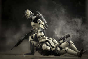 Star Wars Clone Troopers Smoke Aesthetic Wallpaper