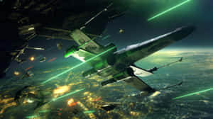 Star Wars Space Battle Scene Wallpaper