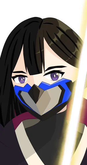 Star Wars Visions Warrior With Lightsaber Wallpaper