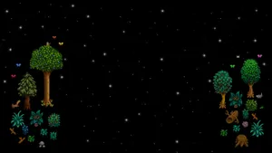 Stardew Valley Plants And Trees Poster Wallpaper