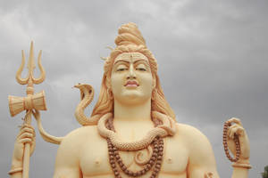 Staring Up At Lord Shiva 8k Wallpaper