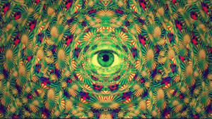 Starring Eyes In A Tie Dye Pattern Wallpaper